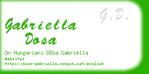 gabriella dosa business card